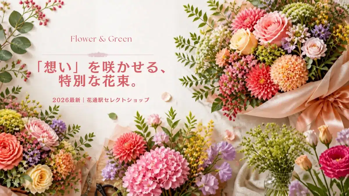 おしゃれな花通販セレクトショップを象徴する洗練されたフラワーギフトアレンジメント